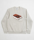 Nike SB Slider Crewneck Sweatshirt in Light Bone and White