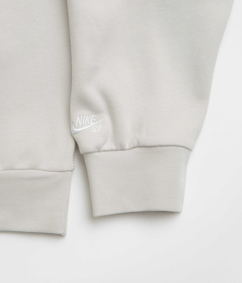 Nike SB Slider Crewneck Sweatshirt in Light Bone and White