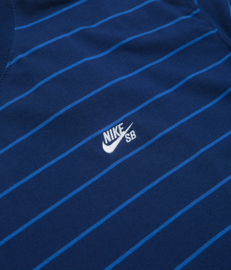 Nike SB Stripe T-Shirt in Blue Void