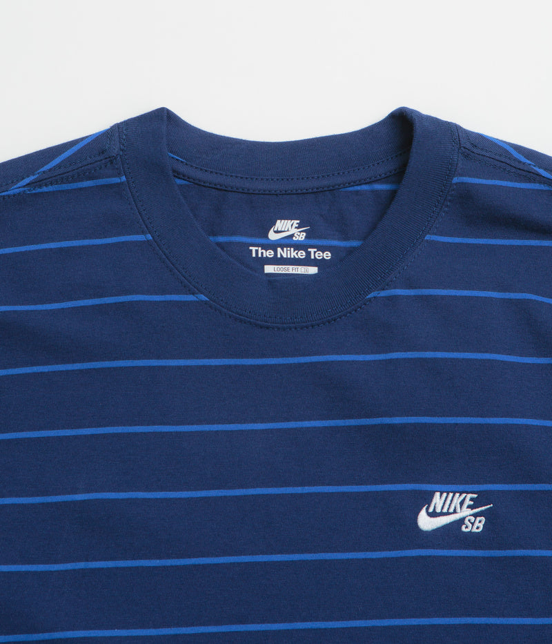 Nike SB Stripe T-Shirt in Blue Void