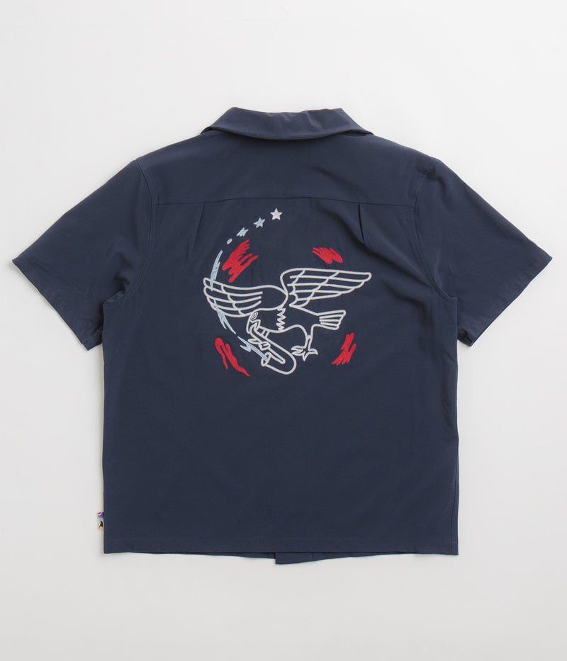 Nike SB Team USA Bowler Shirt in Obsidian and White