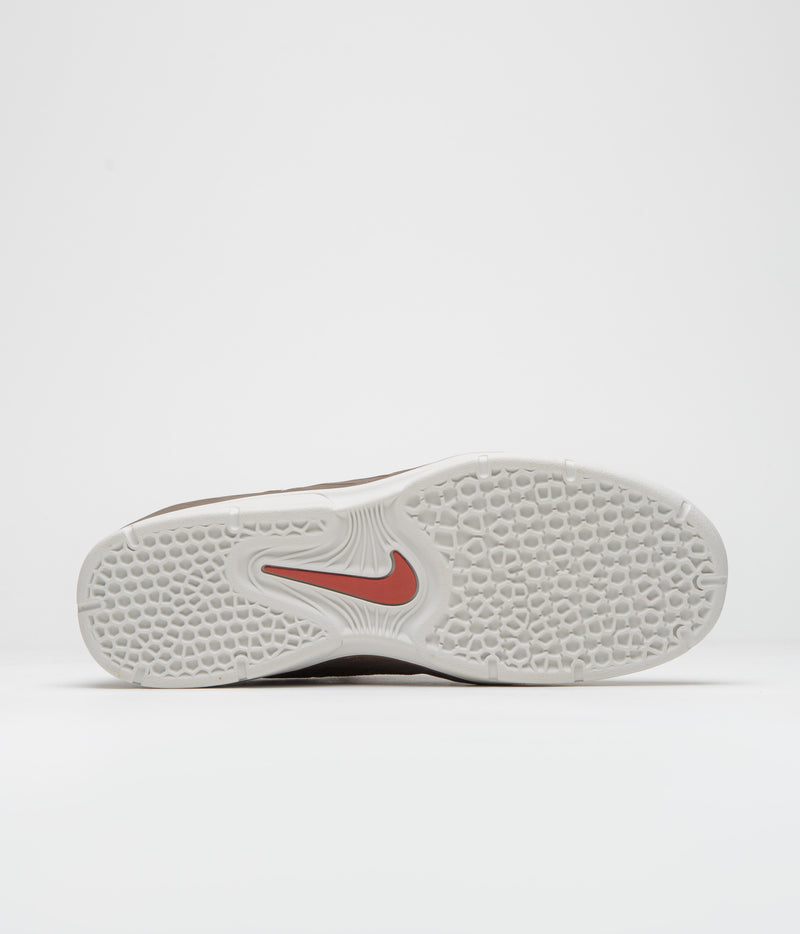 Nike SB Vertebrae Shoes in Cacao Wow and Dragon Red and Light British Tan