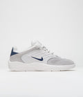 Nike SB Vertebrae Shoes in Platinum Tint and Midnight Navy and Wolf Grey