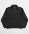 Nike Solo Swoosh 1/4 Zip Sweatshirt in Black and White