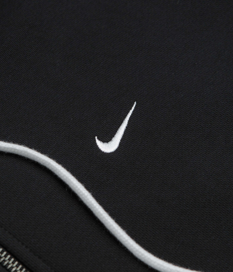 Nike Solo Swoosh Full Zip Hoodie in Black and White