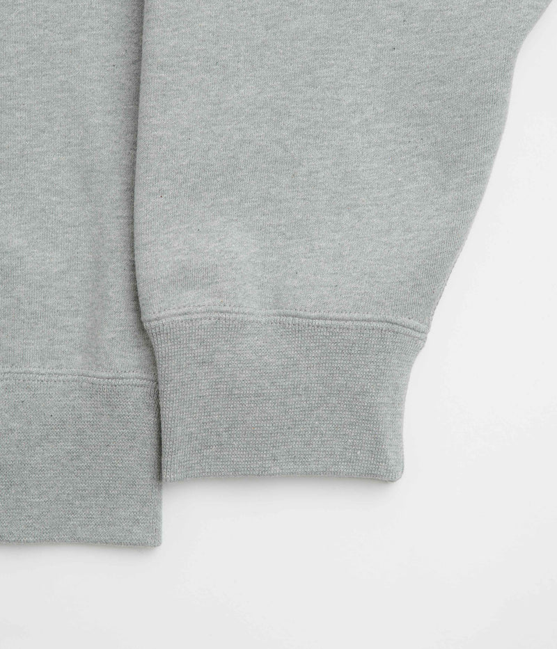 Nike Solo Swoosh Full Zip Hoodie in Dark Grey Heather and White