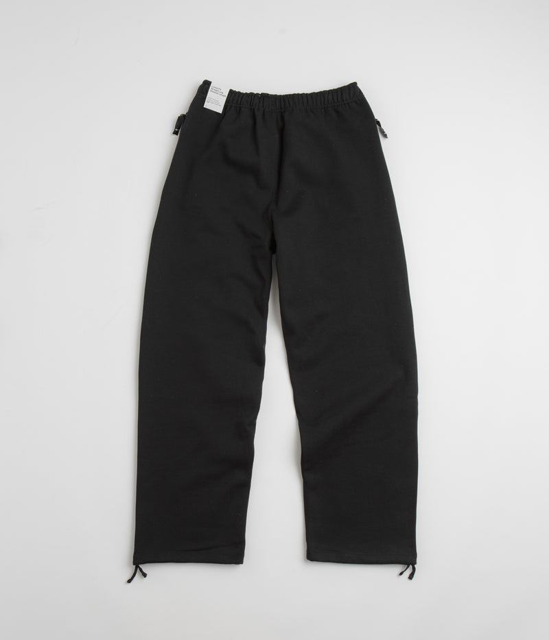 Nike Solo Swoosh Open Hem Sweatpants in Black and White
