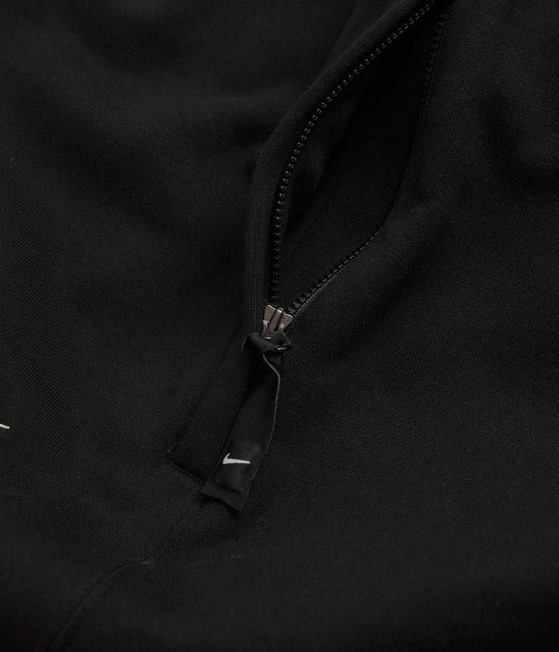 Nike Solo Swoosh Open Hem Sweatpants in Black and White