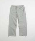 Nike Solo Swoosh Open Hem Sweatpants in Dark Grey Heather and White
