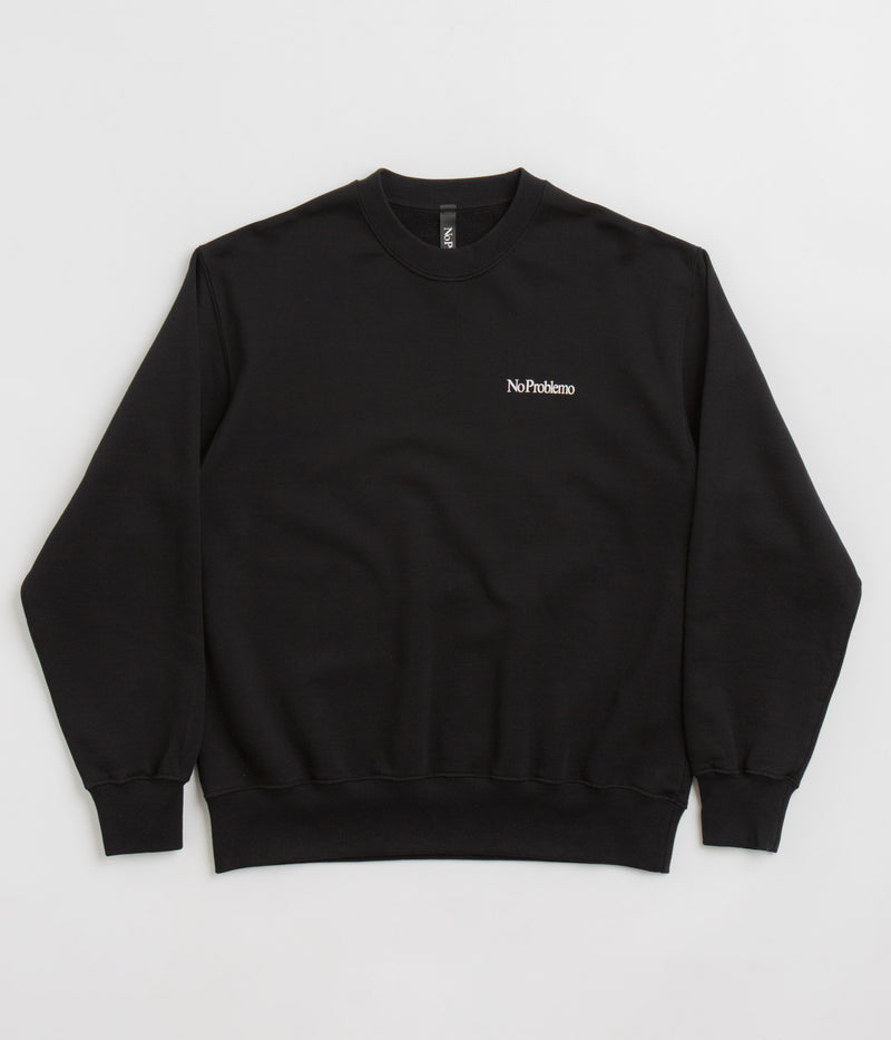 No Problemo Mini Problemo Crewneck Sweatshirt in Black