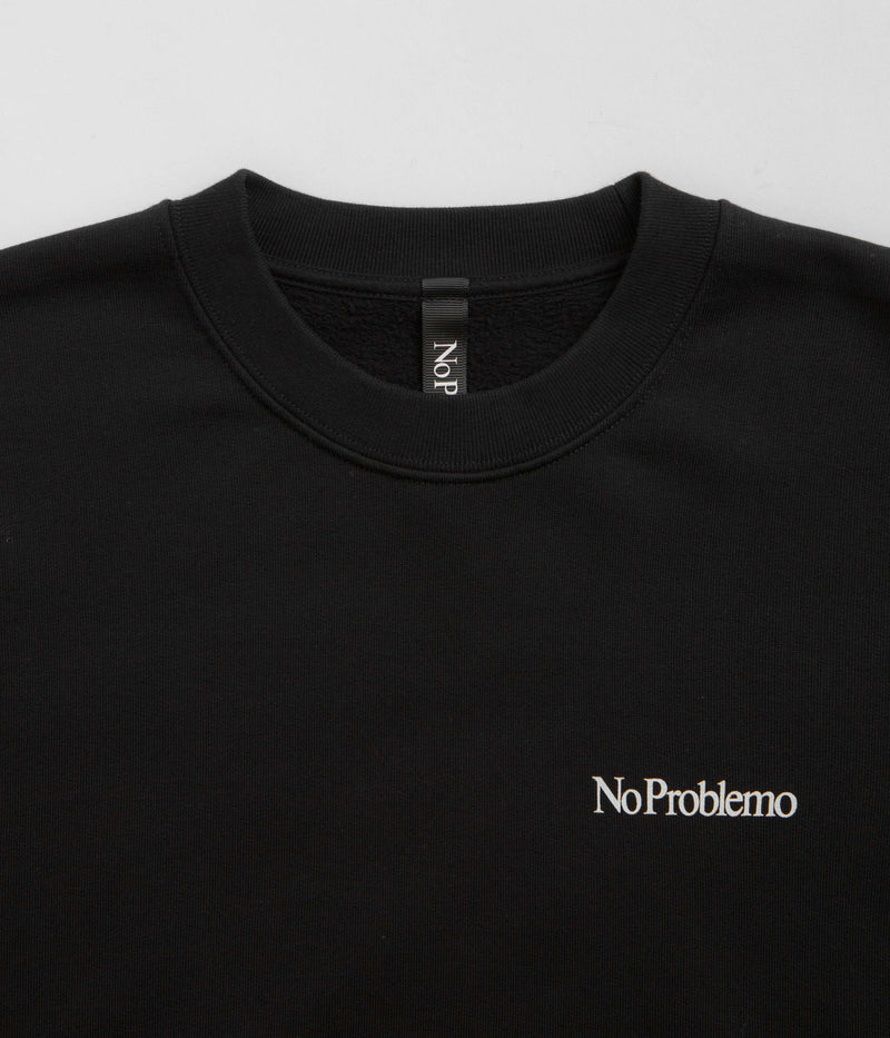 No Problemo Mini Problemo Crewneck Sweatshirt in Black
