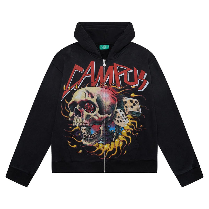 Nocturne Zip Up Hoodie (Black)