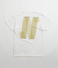 North N Logo T-Shirt in White and Black / Yellow