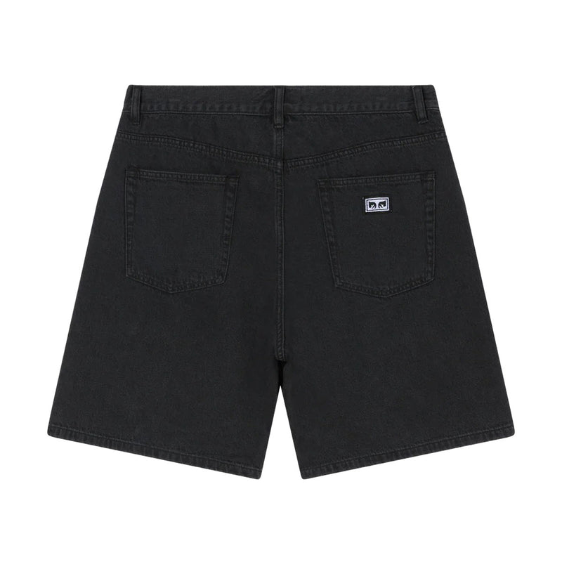 Obey Emerson Denim Shorts - Washed Black