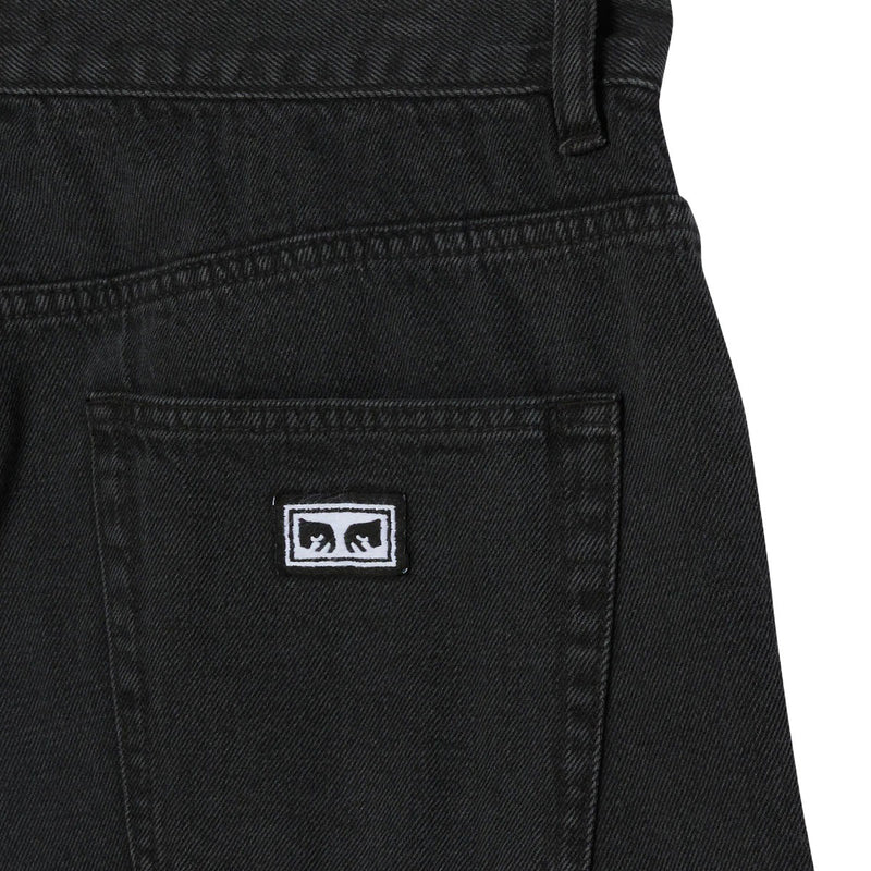 Obey Emerson Denim Shorts - Washed Black