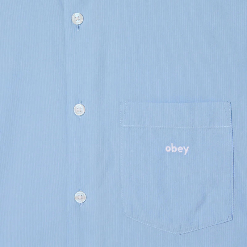 Obey Jamie Woven Shirt - Sky Blue Multi