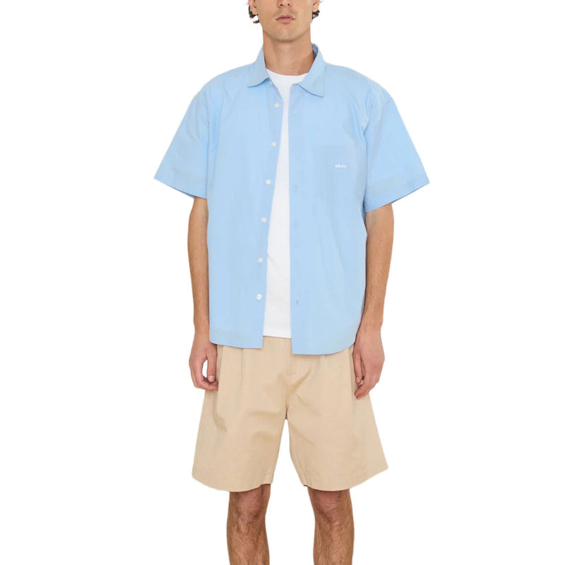 Obey Jamie Woven Shirt - Sky Blue Multi