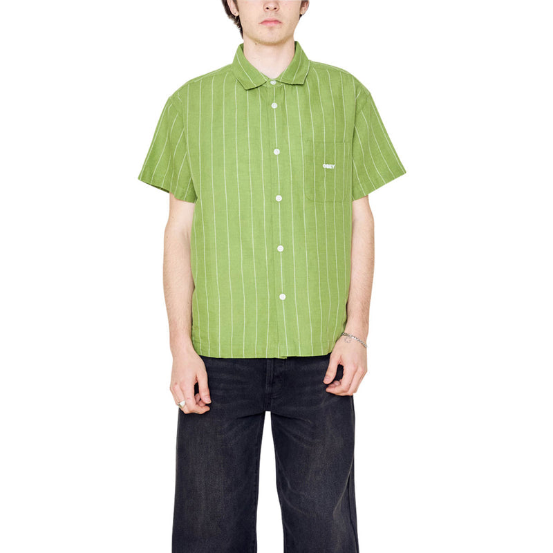 Obey Joe Woven Shirt - Piquant Green Multi