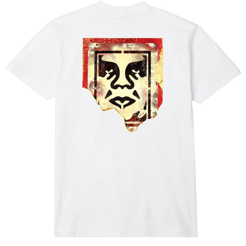 OBEY S / White Obey ripped icon