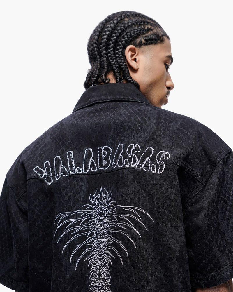 "OBSIDIAN TWINS" DENIM ZIP UP