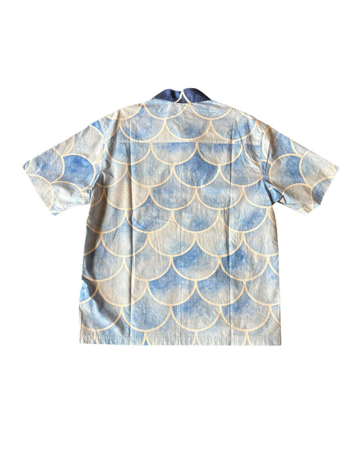 "OCEAN SCALE" COLLAR ZIP-UP