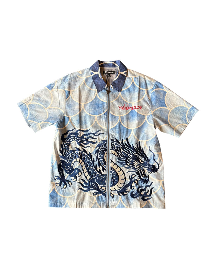 "OCEAN SCALE" COLLAR ZIP-UP