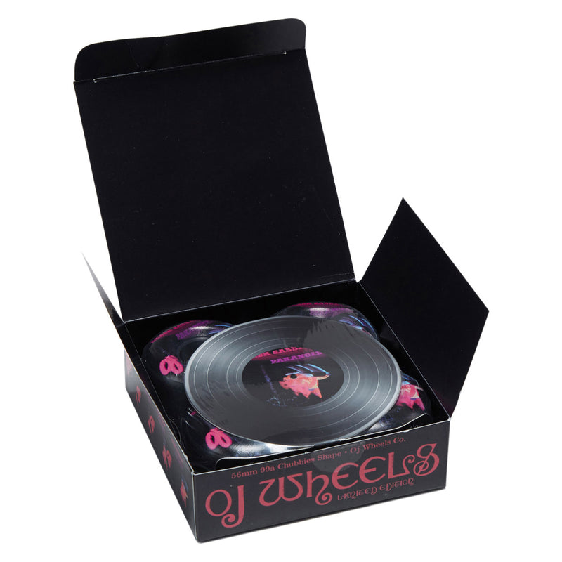 OJ x Black Sabbath Paranoid Chubbies 99a Skateboard Wheels - Black - 56mm