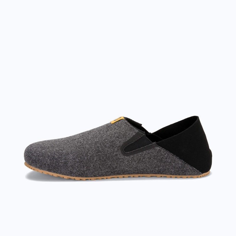 Xero Shoes Pagosa Men Slipper in Black with Toe Facing Left