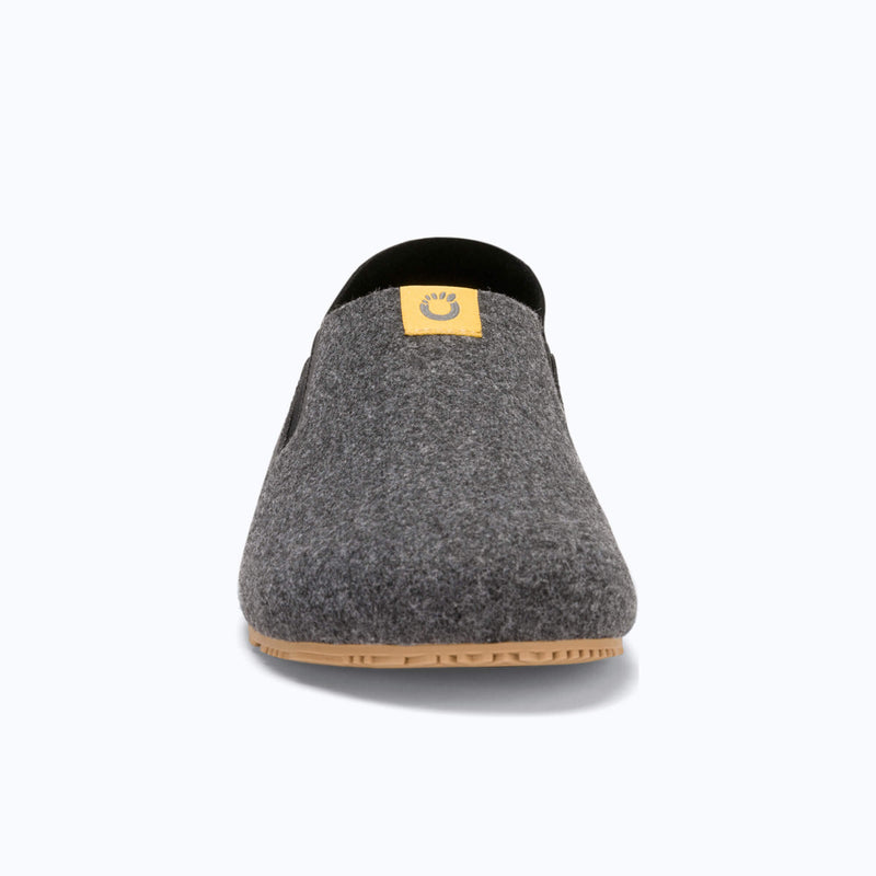 Xero Shoes Pagosa Women Slipper in Gray and Black with Toe Facing Front