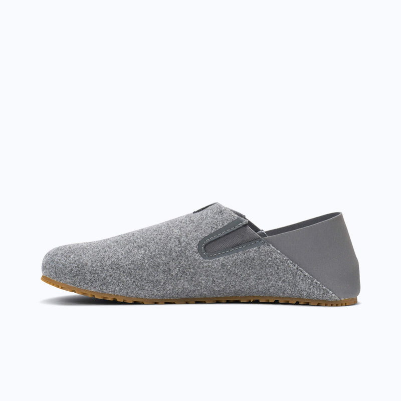 Xero Shoes Pagosa Women Slipper in Light Gray with Toe Facing Left