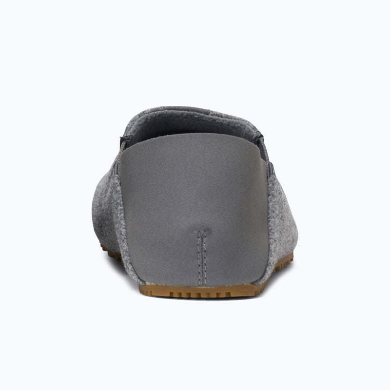 Rear view of Xero Shoes Pagosa Women Slipper in Gray