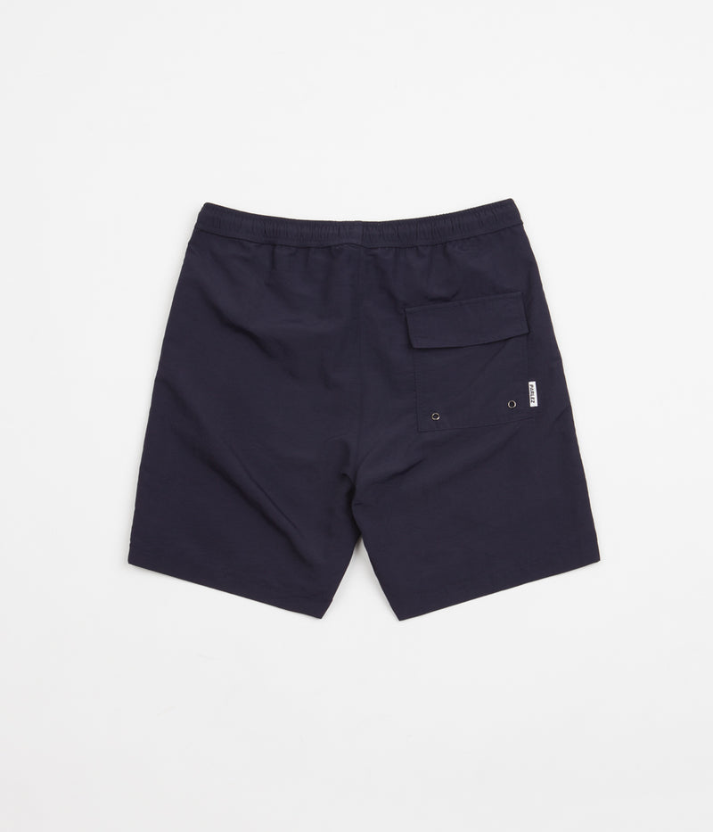 Parlez Rival Swim Shorts in Navy and White