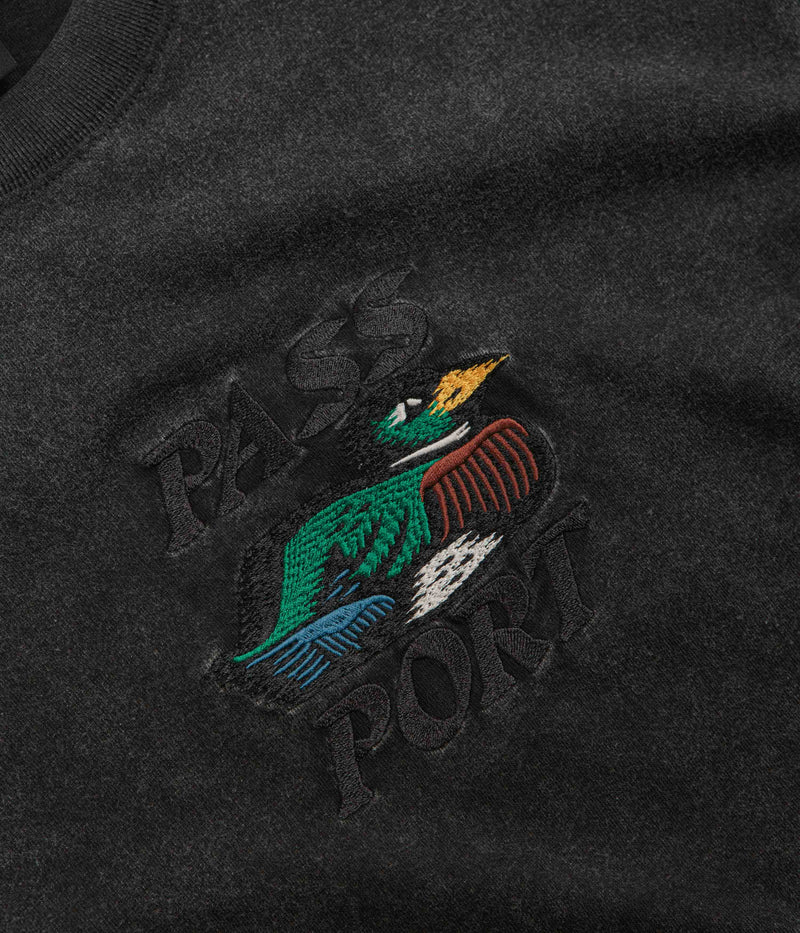 Pass Port Fast Duck T-Shirt in Black Acid