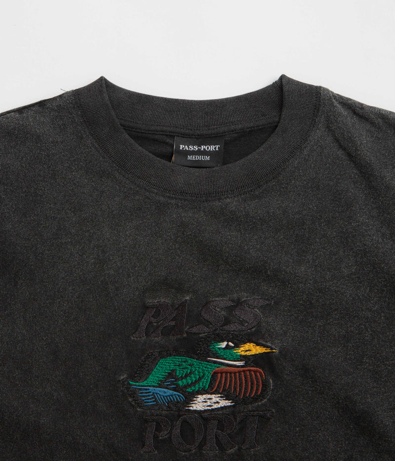 Pass Port Fast Duck T-Shirt in Black Acid