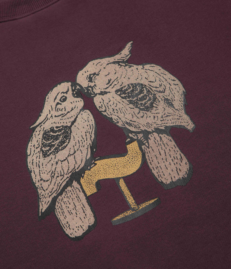 Pass Port Nesting Crewneck Sweatshirt in Berry