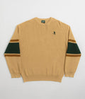 Pass Port Organic Cotton Stripe Knit Sweatshirt in Cream