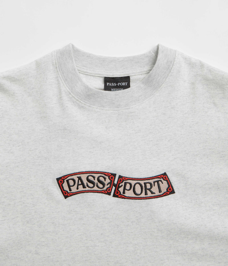 Pass Port Red Flag T-Shirt in Ash