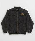 Pass Port Vineyard Birds Denim Delivery Jacket in Washed Black