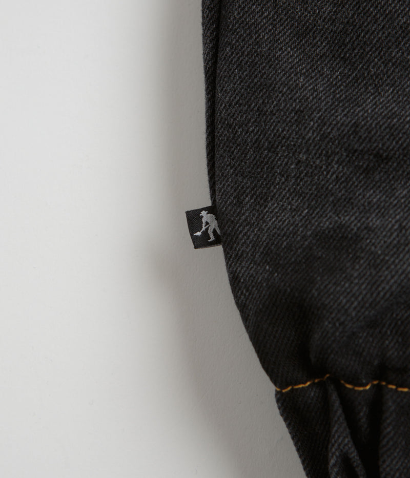 Pass Port Vineyard Birds Denim Delivery Jacket in Washed Black