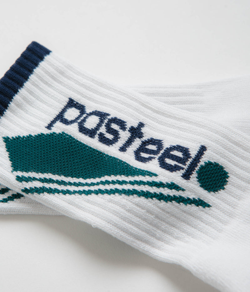Pasteelo O.G. ATL Socks in White and Green / Grey
