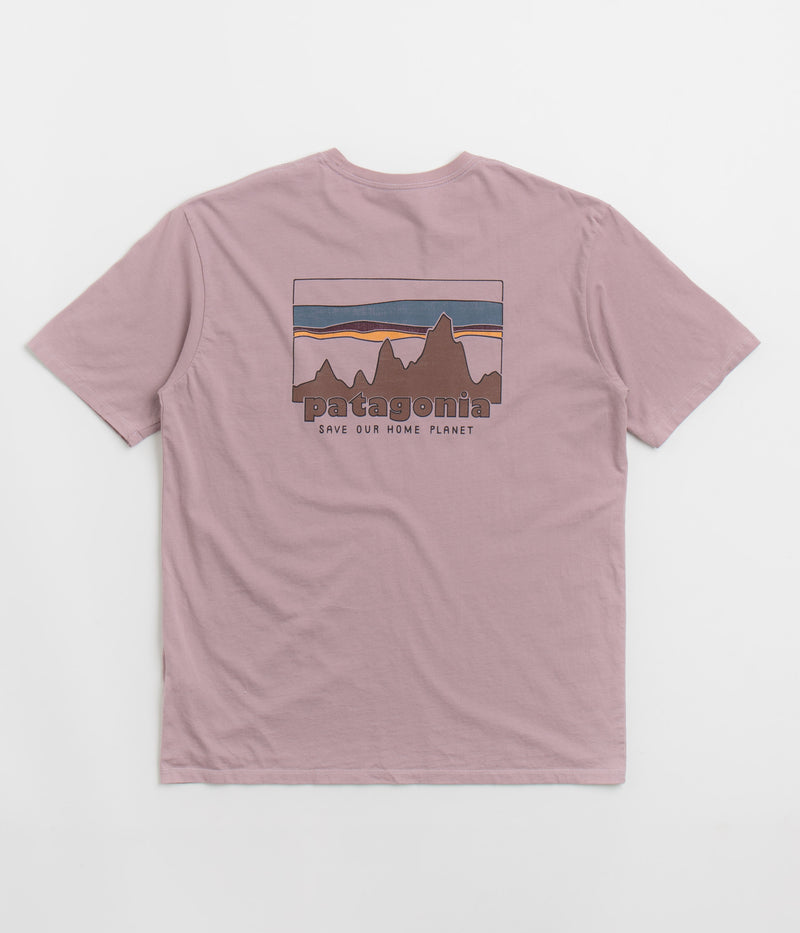 Patagonia 73 Skyline Organic T-Shirt in Stormy Mauve