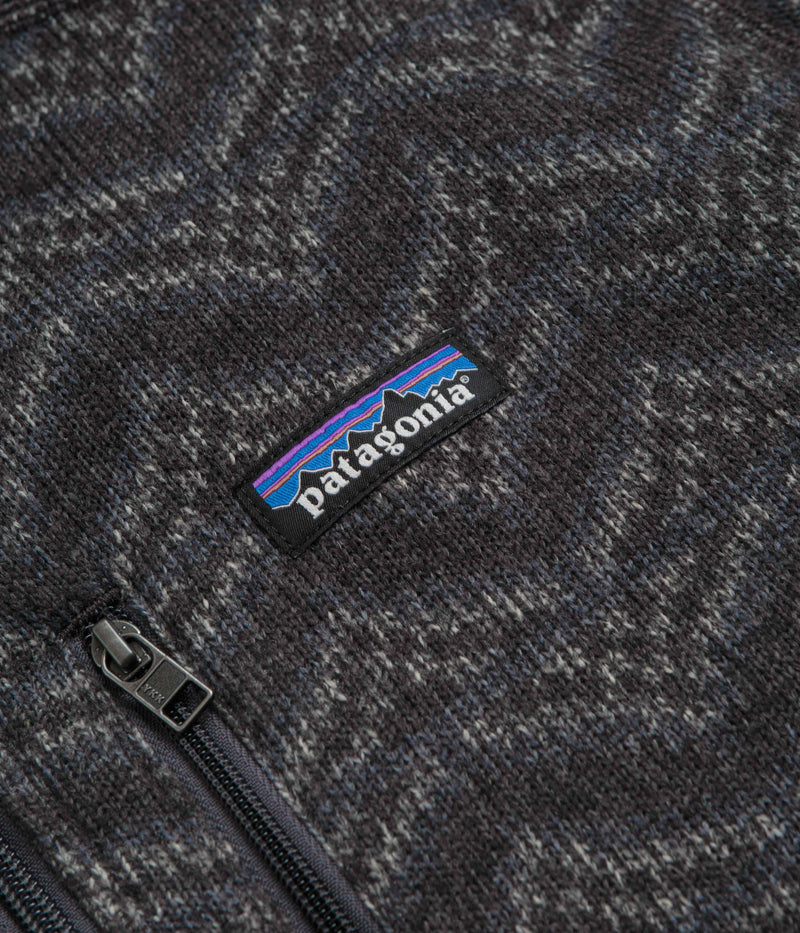 Patagonia Better Sweater 1/4 Zip Sweatshirt in Island Escape: Forge Grey