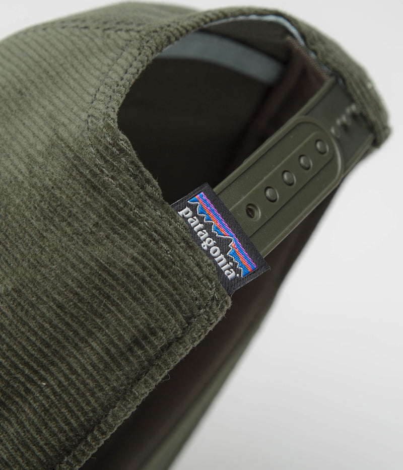 Patagonia Corduroy Cap in Earth Currents Patch: Pine Needle Green