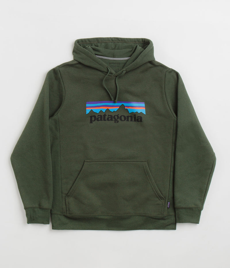 Patagonia P-6 Label Uprisal Hoodie in Torrey Pine Green