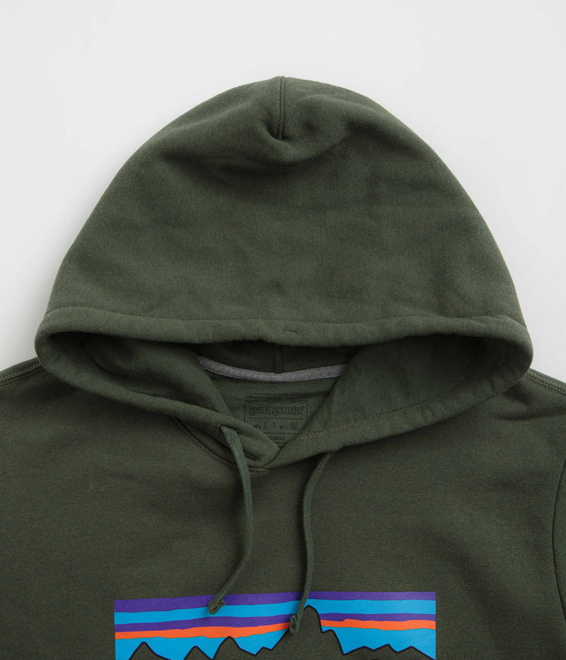 Patagonia P-6 Label Uprisal Hoodie in Torrey Pine Green