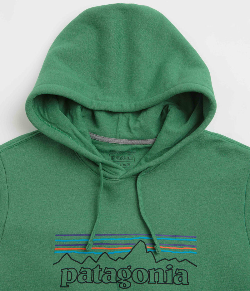 Patagonia P-6 Logo Uprisal Hoodie in P-6 Outline: Heartleaf Green