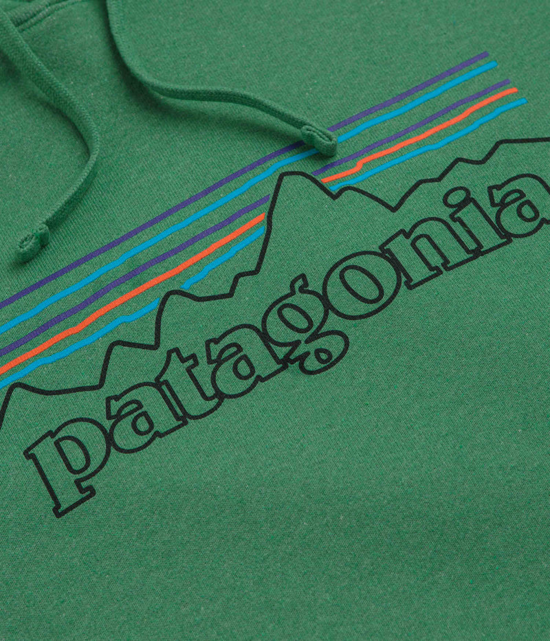 Patagonia P-6 Logo Uprisal Hoodie in P-6 Outline: Heartleaf Green