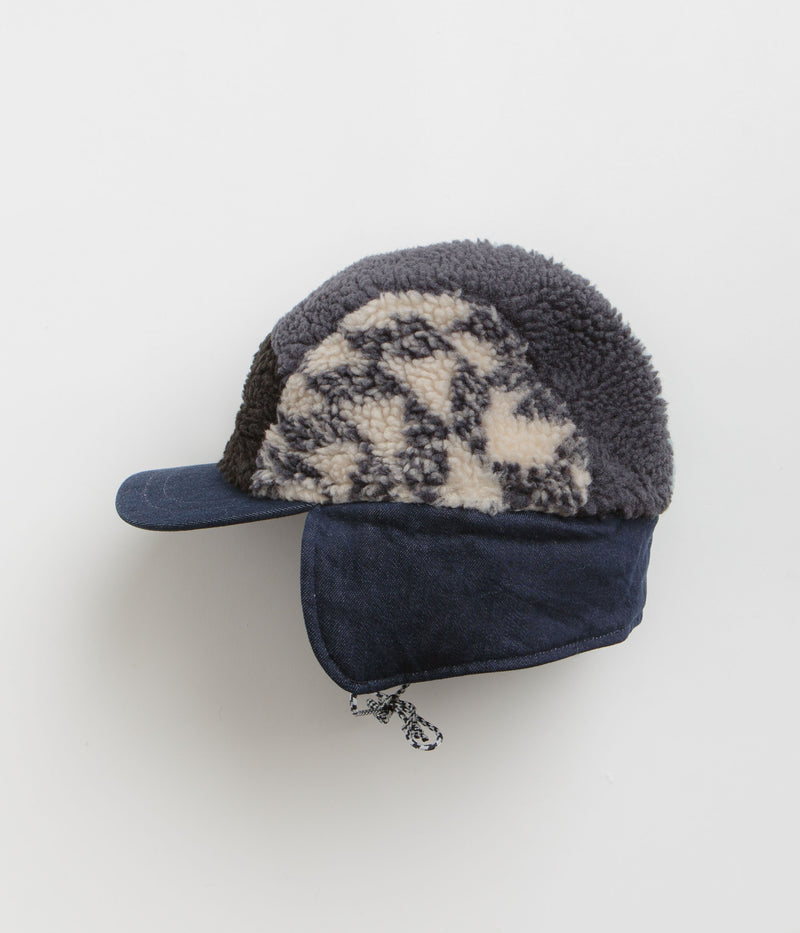 Patagonia Range Earflap Cap in Synched Flight Small: Natural