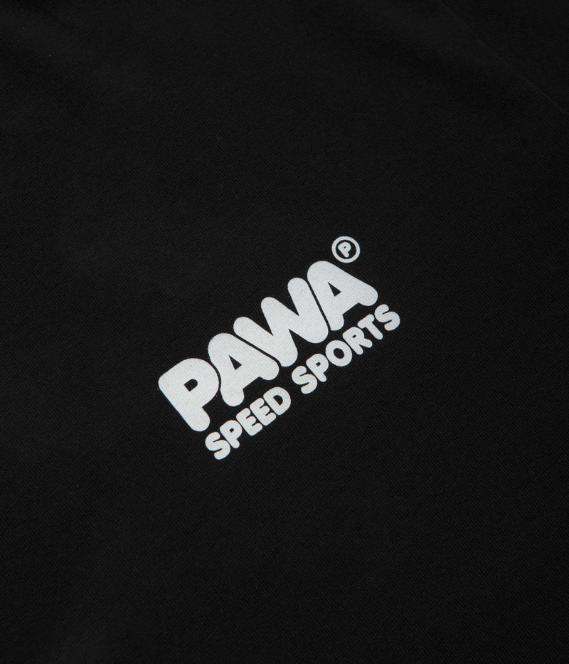Pawa Speed Sports Burnout T-Shirt in Black