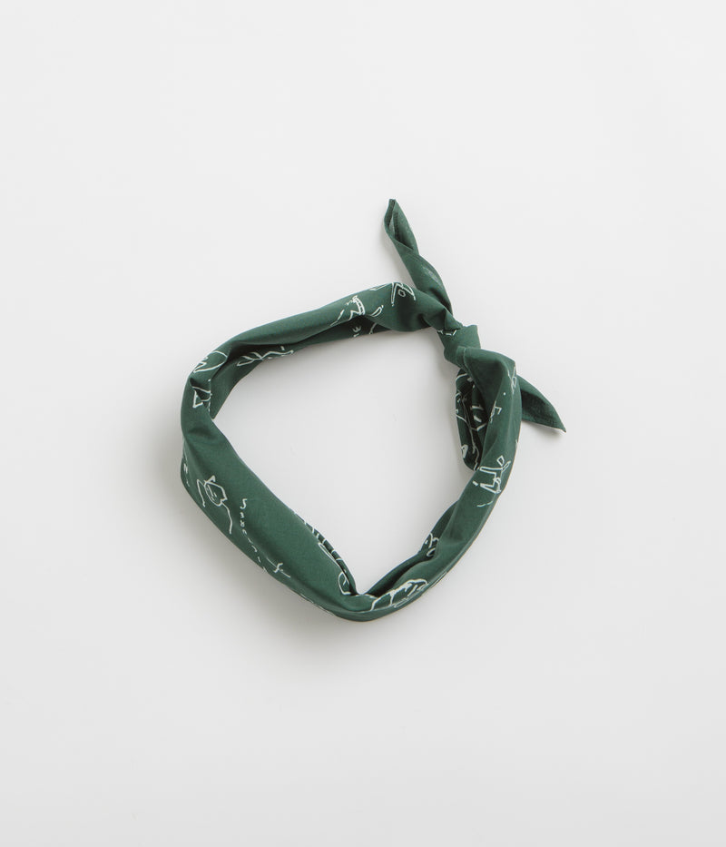 Polar Bandana in Dark Green